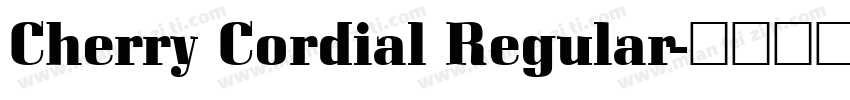 Cherry Cordial Regular字体转换